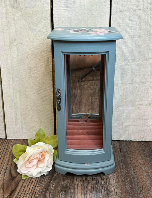 Blue/Gray Refurbished Jewelry Box