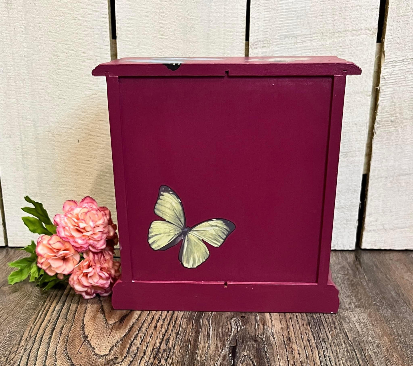 Dark Pink Refurbished Jewelry Box