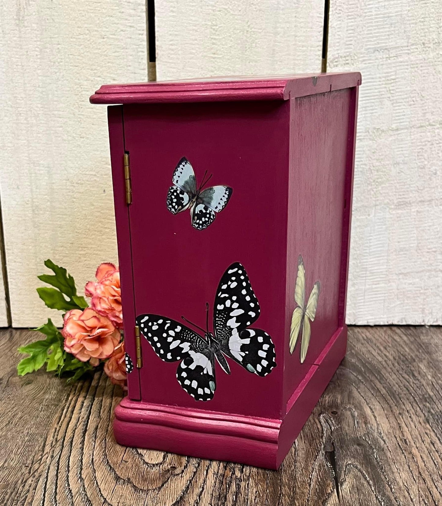 Dark Pink Refurbished Jewelry Box