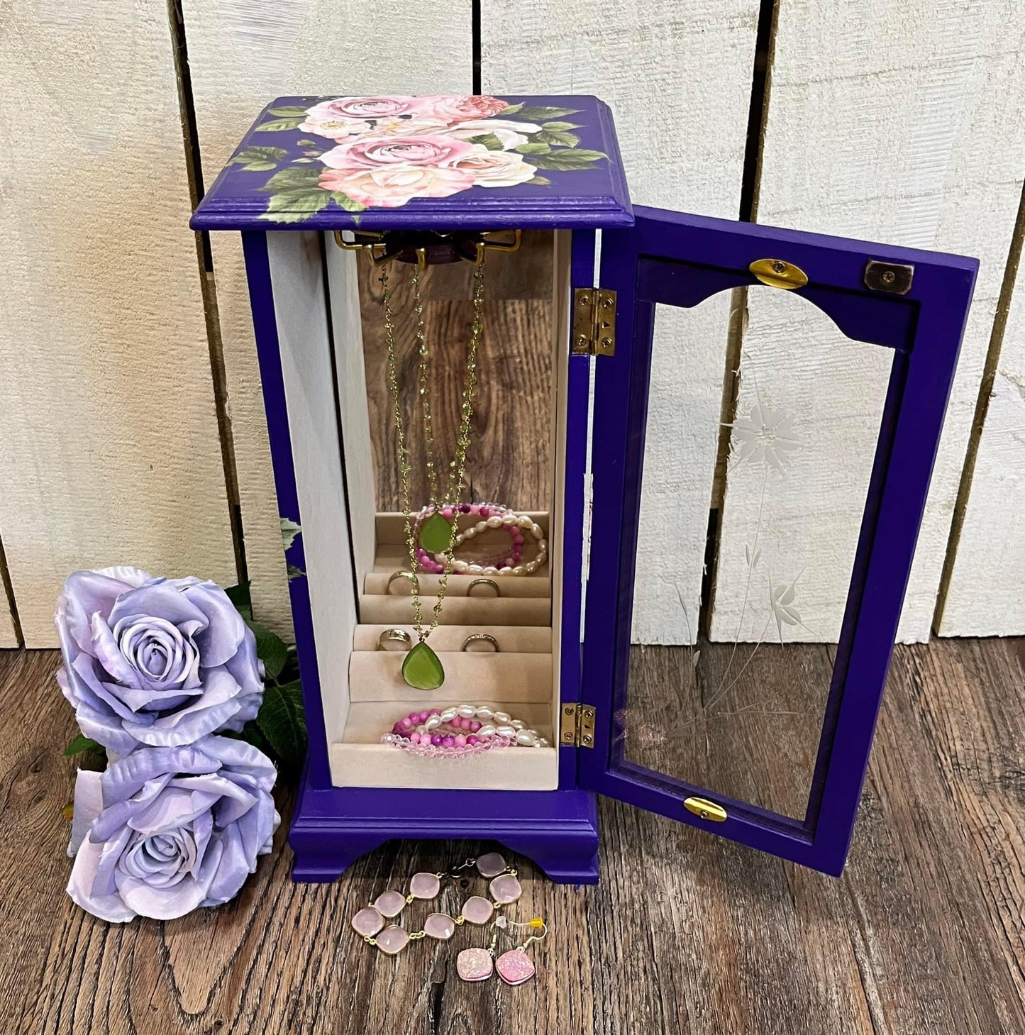 Purple Refurbished Jewelry box