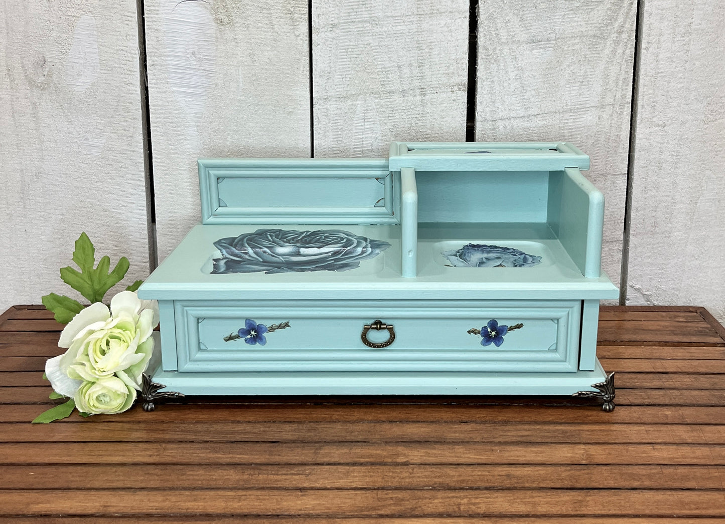 Blue/Green Refurbished Jewelry Box