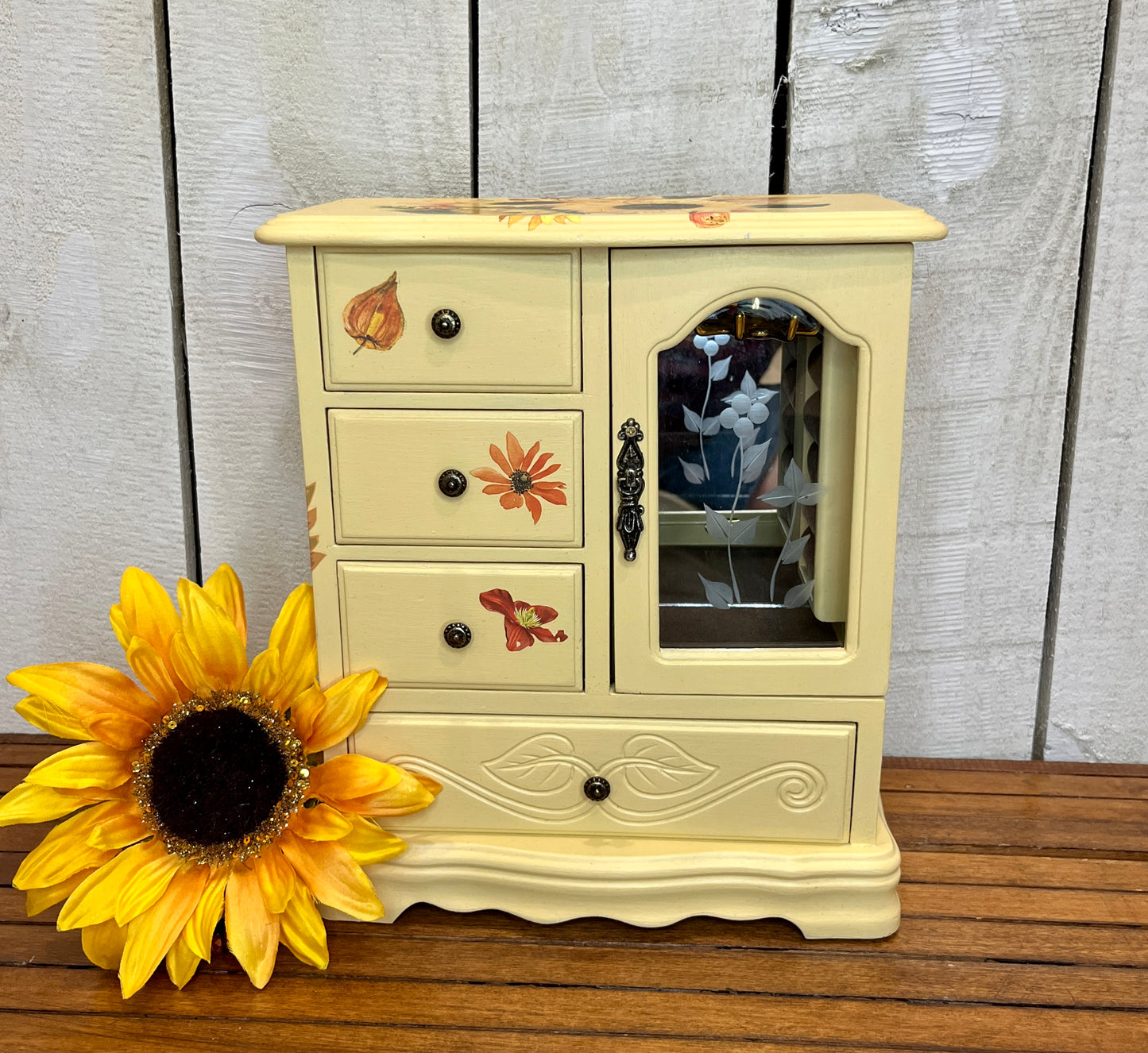 Yellow Refurbished Jewelry Box