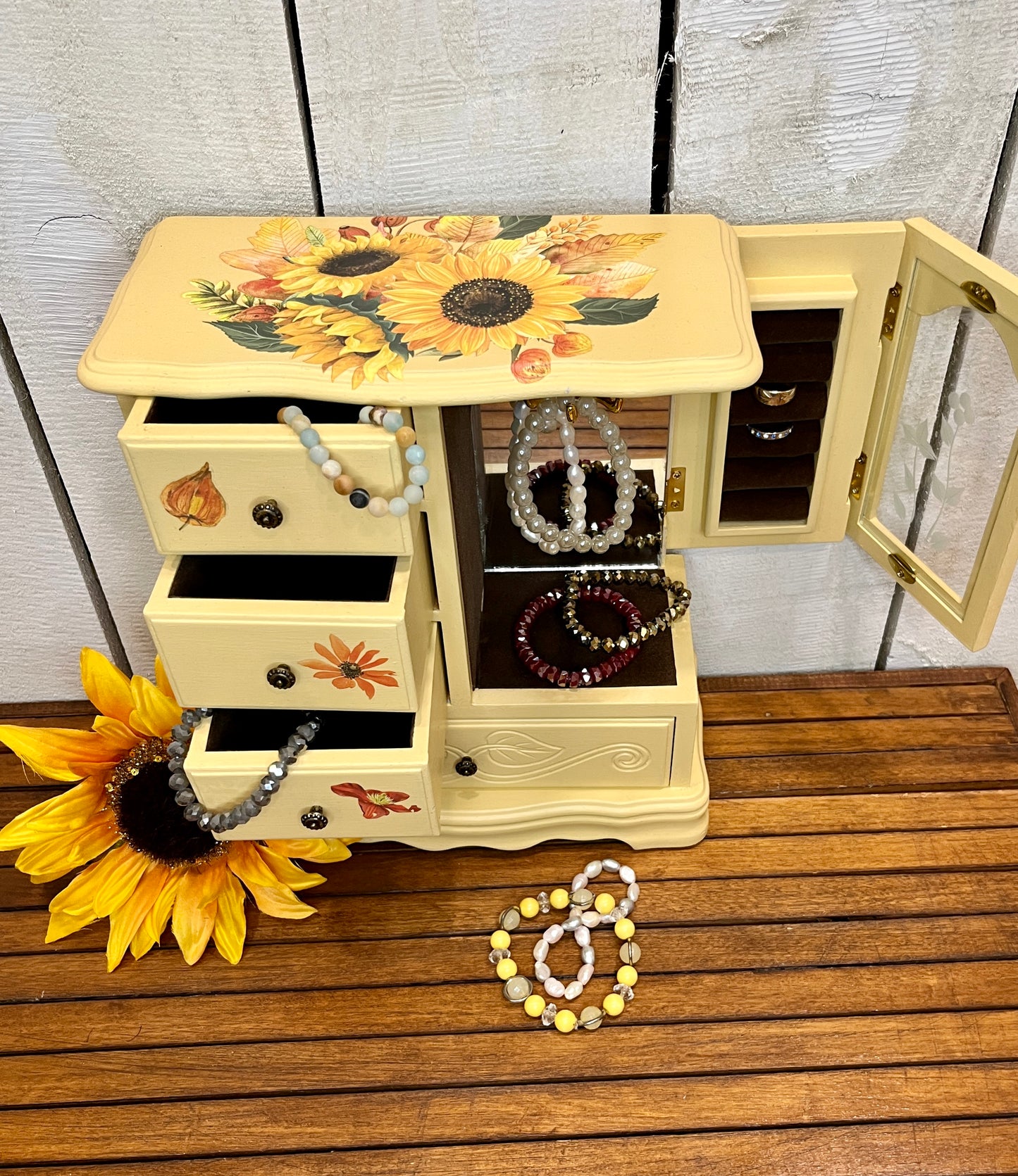 Yellow Refurbished Jewelry Box