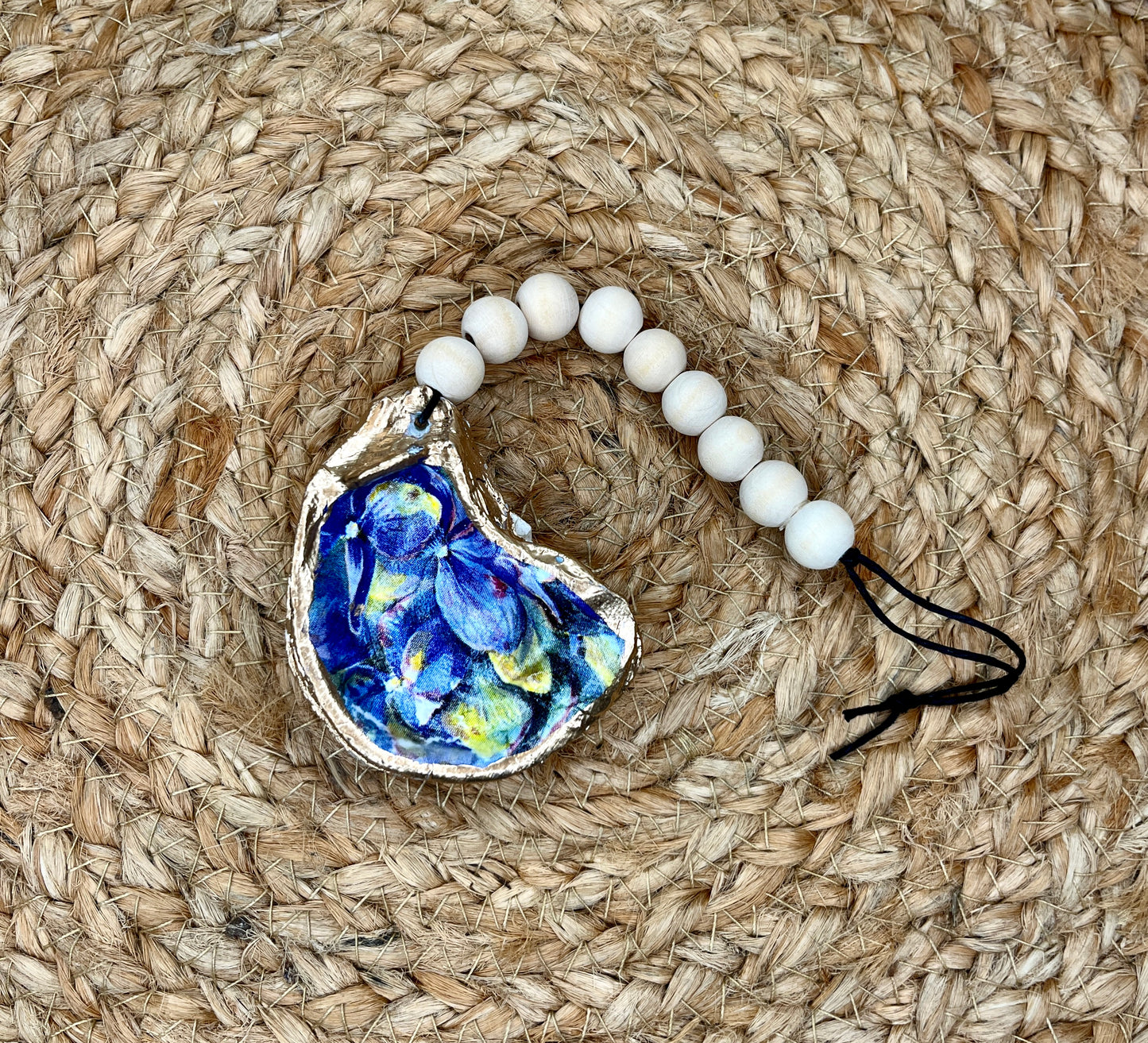 Hydrangea Oyster Shell Charm