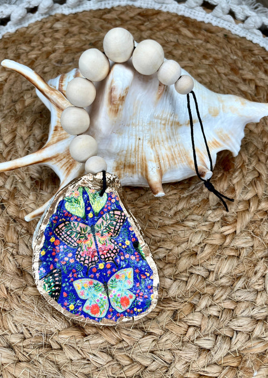 Butterfly Oyster Shell Charm