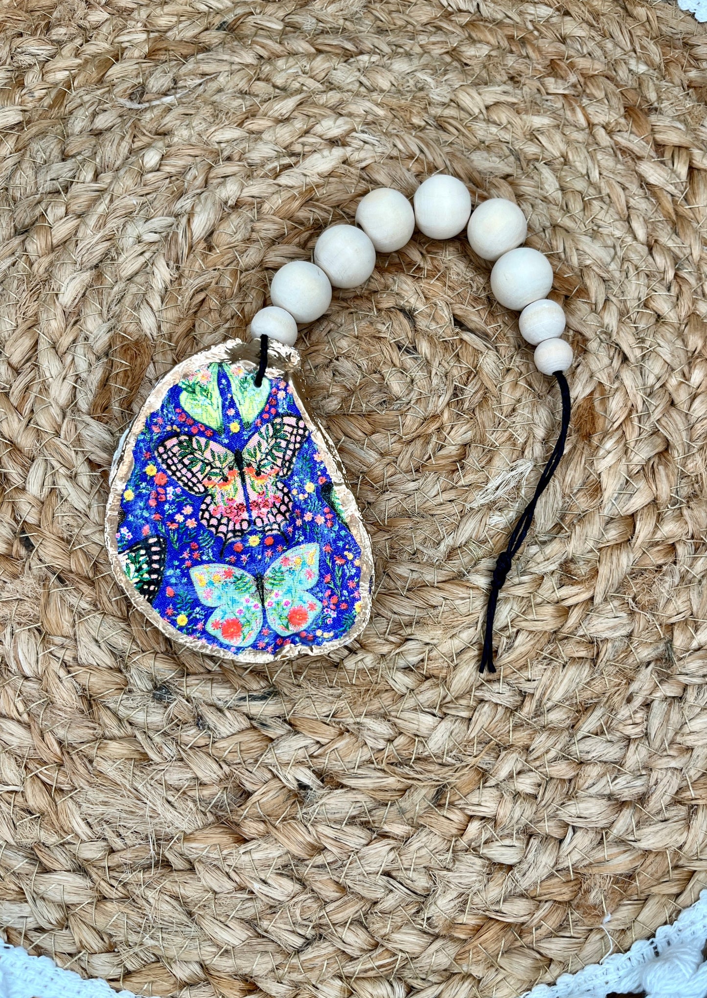 Butterfly Oyster Shell Charm