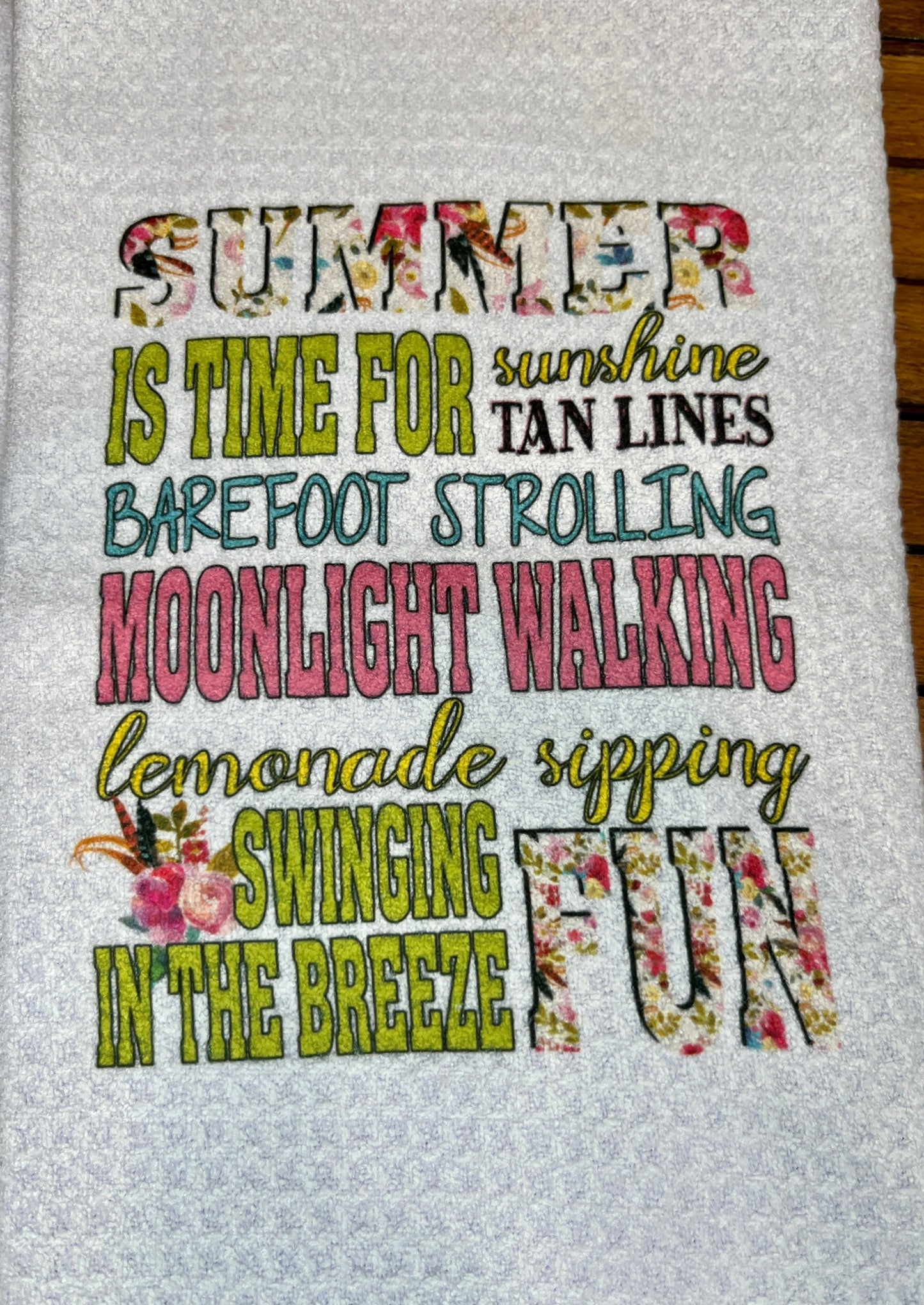 Summer Fun Tea Towel